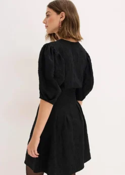 bonprix Bekleidung·Pullover & Strickjacken|Kleider^Minikleid schwarz