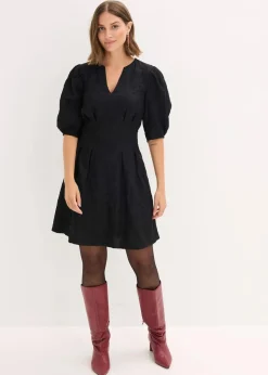 bonprix Bekleidung·Pullover & Strickjacken|Kleider^Minikleid schwarz