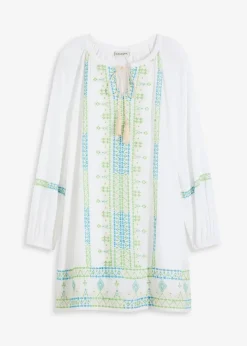 bonprix Kleider|Bekleidung·Pullover & Strickjacken^Minikleid weiß