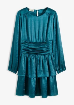 bonprix Kleider|Nachhaltigere Materialien^Minikleid petrol