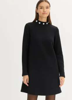 bonprix Bekleidung·Pullover & Strickjacken|Kleider^Minikleid schwarz