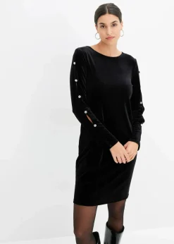 bonprix Bekleidung·Pullover & Strickjacken|Kleider^Minikleid schwarz