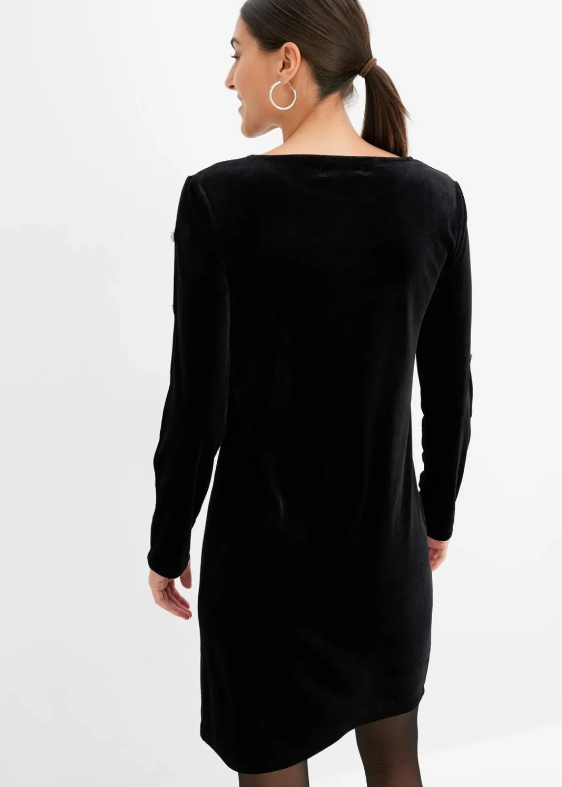 bonprix Bekleidung·Pullover & Strickjacken|Kleider^Minikleid schwarz