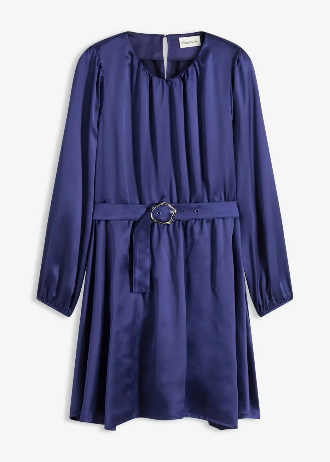 bonprix Nachhaltigere Materialien|Kleider^Minikleid dunkelblau