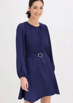 bonprix Nachhaltigere Materialien|Kleider^Minikleid dunkelblau