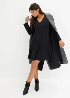 bonprix Bekleidung·Pullover & Strickjacken|Kleider^Minikleid schwarz
