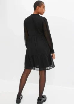 bonprix Bekleidung·Pullover & Strickjacken|Kleider^Minikleid schwarz