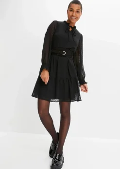 bonprix Bekleidung·Pullover & Strickjacken|Kleider^Minikleid schwarz