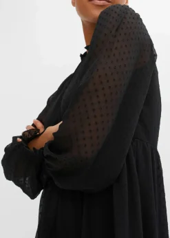 bonprix Bekleidung·Pullover & Strickjacken|Kleider^Minikleid schwarz