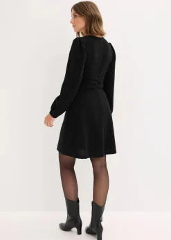 bonprix Bekleidung·Pullover & Strickjacken|Kleider^Minikleid schwarz