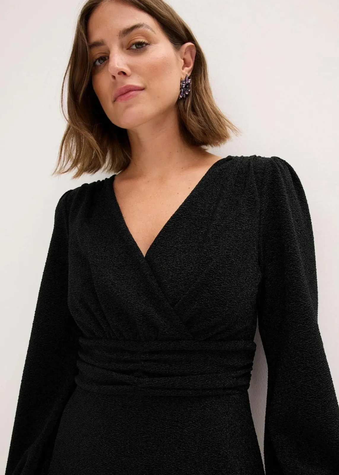 bonprix Bekleidung·Pullover & Strickjacken|Kleider^Minikleid schwarz