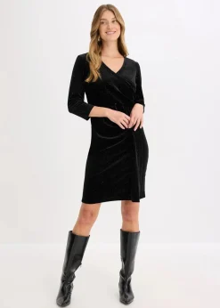 bonprix Bekleidung·Pullover & Strickjacken|Kleider^Minikleid schwarz