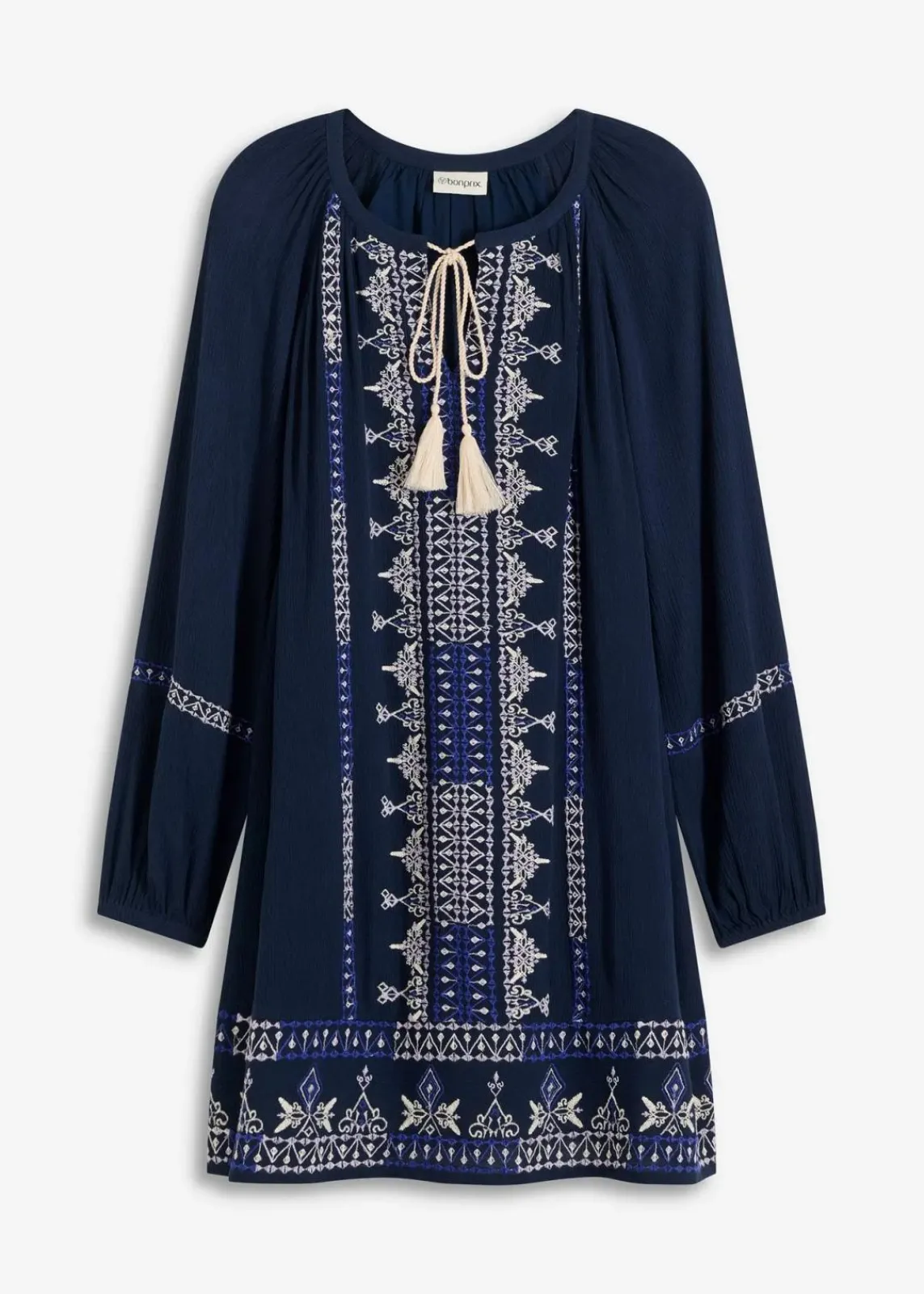 bonprix Kleider|Bekleidung·Pullover & Strickjacken^Minikleid dunkelblau