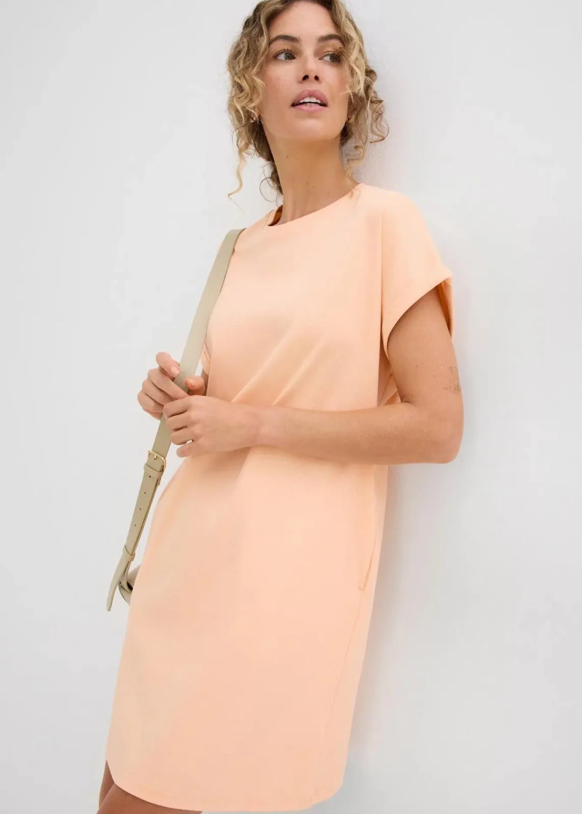bonprix Bekleidung·Röcke|Basics^Minikleid aus fester Interlock-Qualität mit Taschen melba