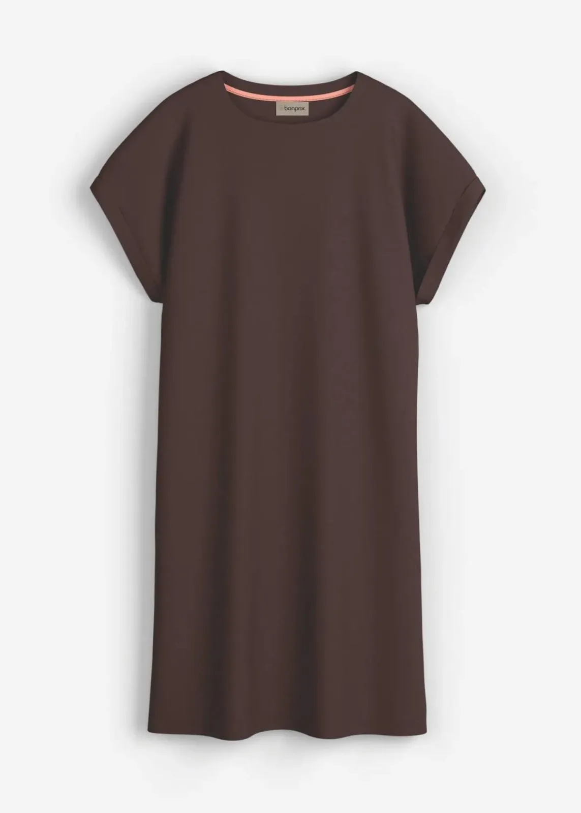 bonprix Bekleidung·Pullover & Strickjacken|Kleider^Minikleid aus fester Interlock-Qualität mit Taschen dunkelbraun