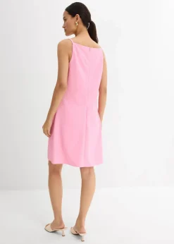 bonprix Bekleidung·Pullover & Strickjacken|Kleider^Minikleid aus fließendem Scuba rosa