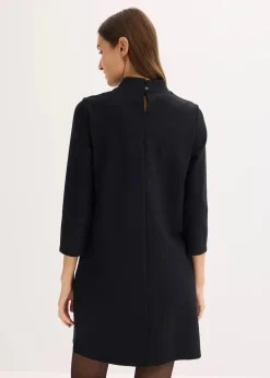 bonprix Bekleidung·Pullover & Strickjacken|Kleider^Minikleid aus fließendem Viskose-Mix schwarz