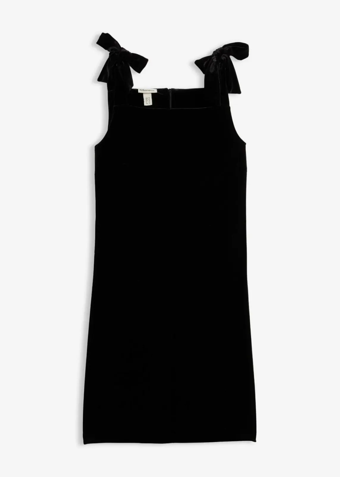 bonprix Kleider^Minikleid aus softem Samt schwarz