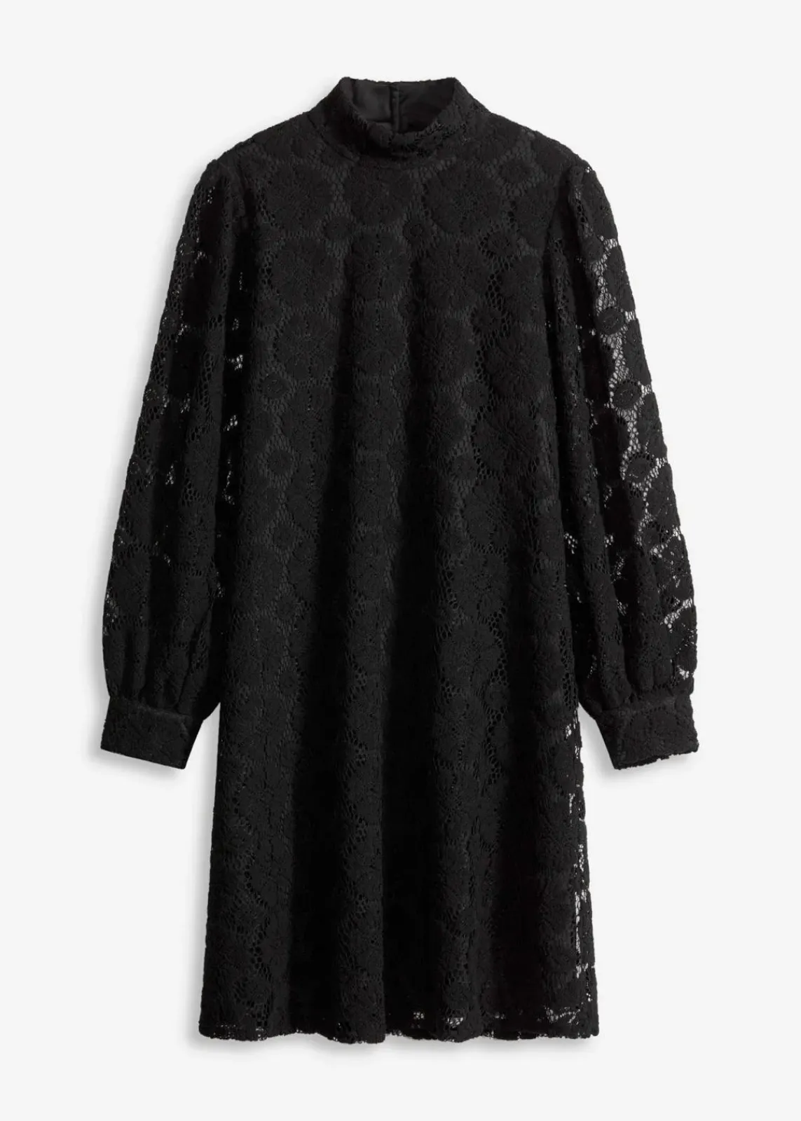 bonprix Bekleidung·Pullover & Strickjacken|Kleider^Minikleid aus Spitze schwarz