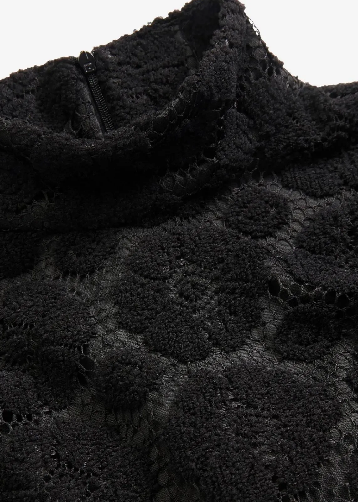 bonprix Bekleidung·Pullover & Strickjacken|Kleider^Minikleid aus Spitze schwarz