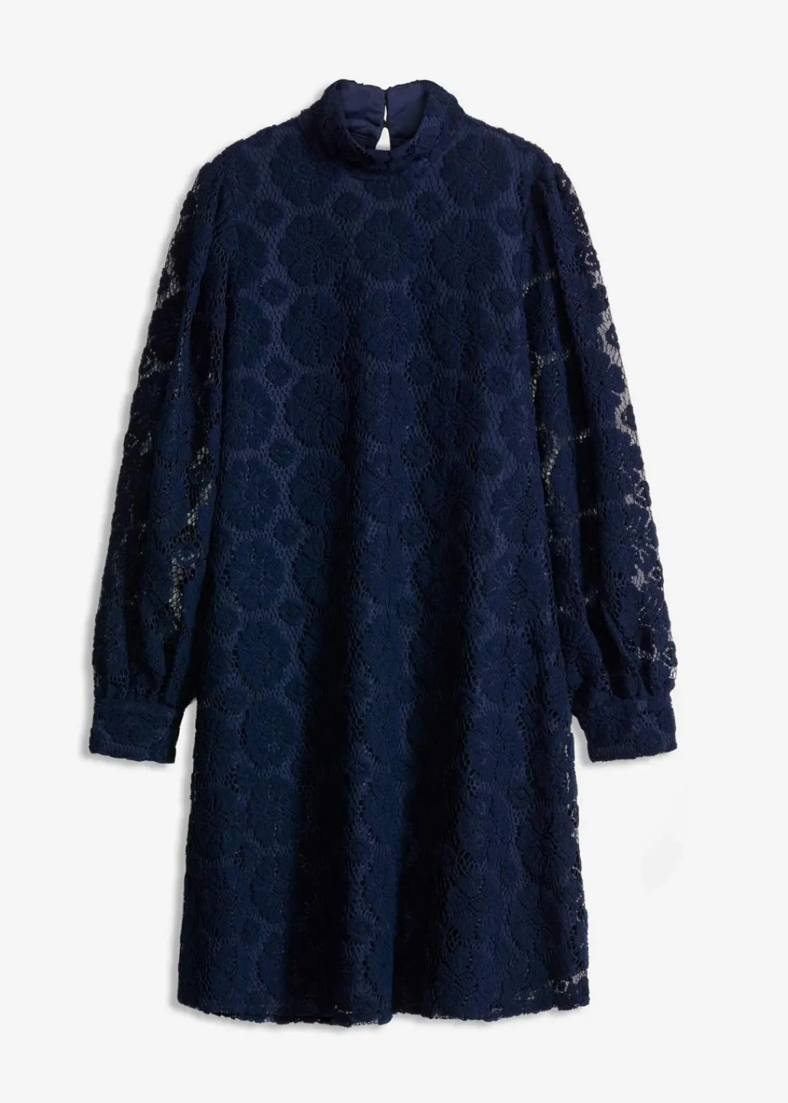 bonprix Kleider|Bekleidung·Pullover & Strickjacken^Minikleid aus Spitze dunkelblau
