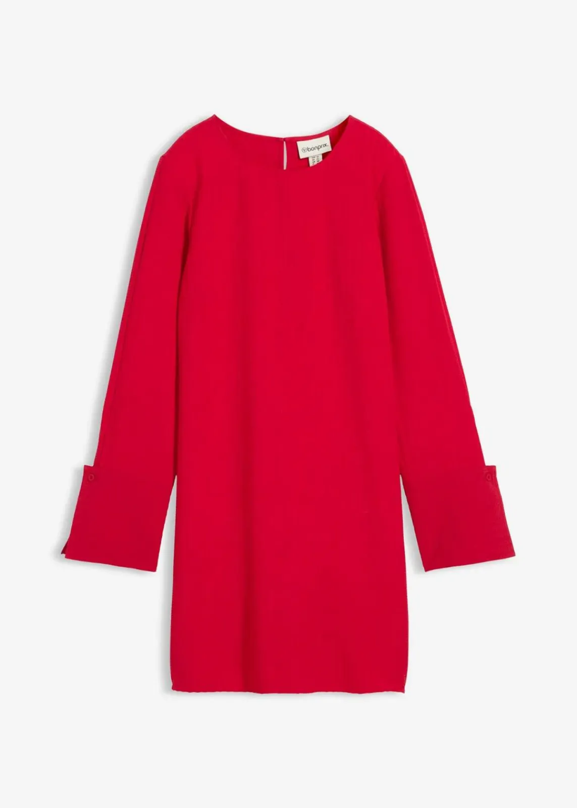 bonprix Kleider^Minikleid aus strukturiertem Material rot
