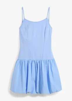 bonprix Kleider^Minikleid mit Ballonrock perlblau