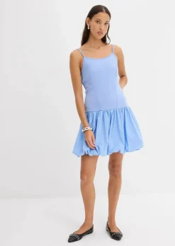 bonprix Kleider^Minikleid mit Ballonrock perlblau