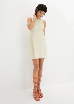 bonprix Bekleidung·Röcke|Basics^Minikleid mit reiner Bio-Baumwolle natur