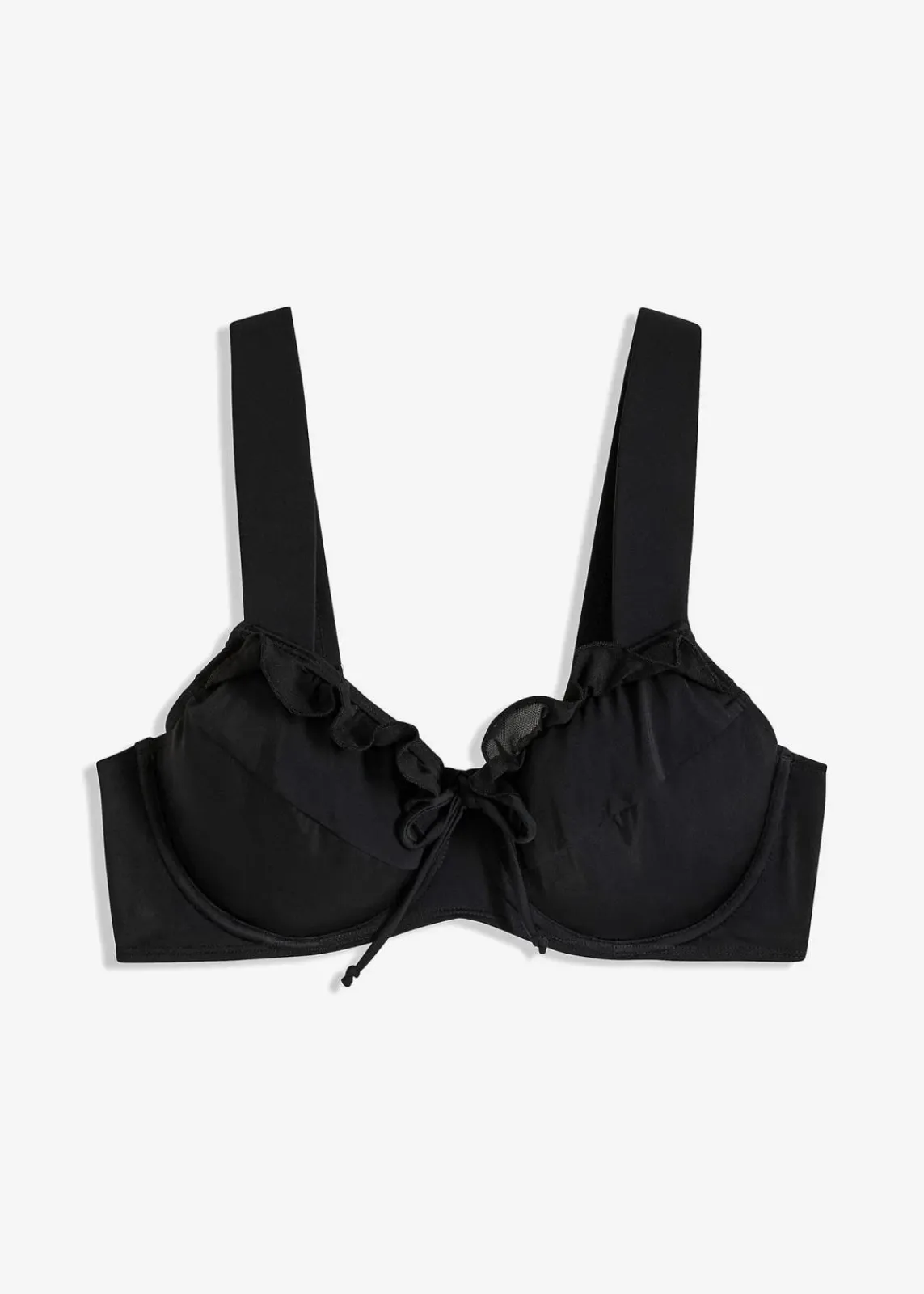 bonprix Große Cups D-F|Nachhaltigere Materialien^Minimizer Bügel Bikini Oberteil schwarz