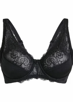 bonprix Wäsche·Dessous|Wäsche·Große Cups D-H^Minimizer BH mit Bügel schwarz