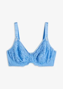 bonprix Wäsche·Dessous|Wäsche·Große Cups D-H^Minimizer BH mit Bügel mittelblau
