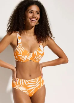 bonprix Nachhaltigere Materialien|Bademode·Bikinis^Minimizer Bikini (2-tlg.Set) orange floral