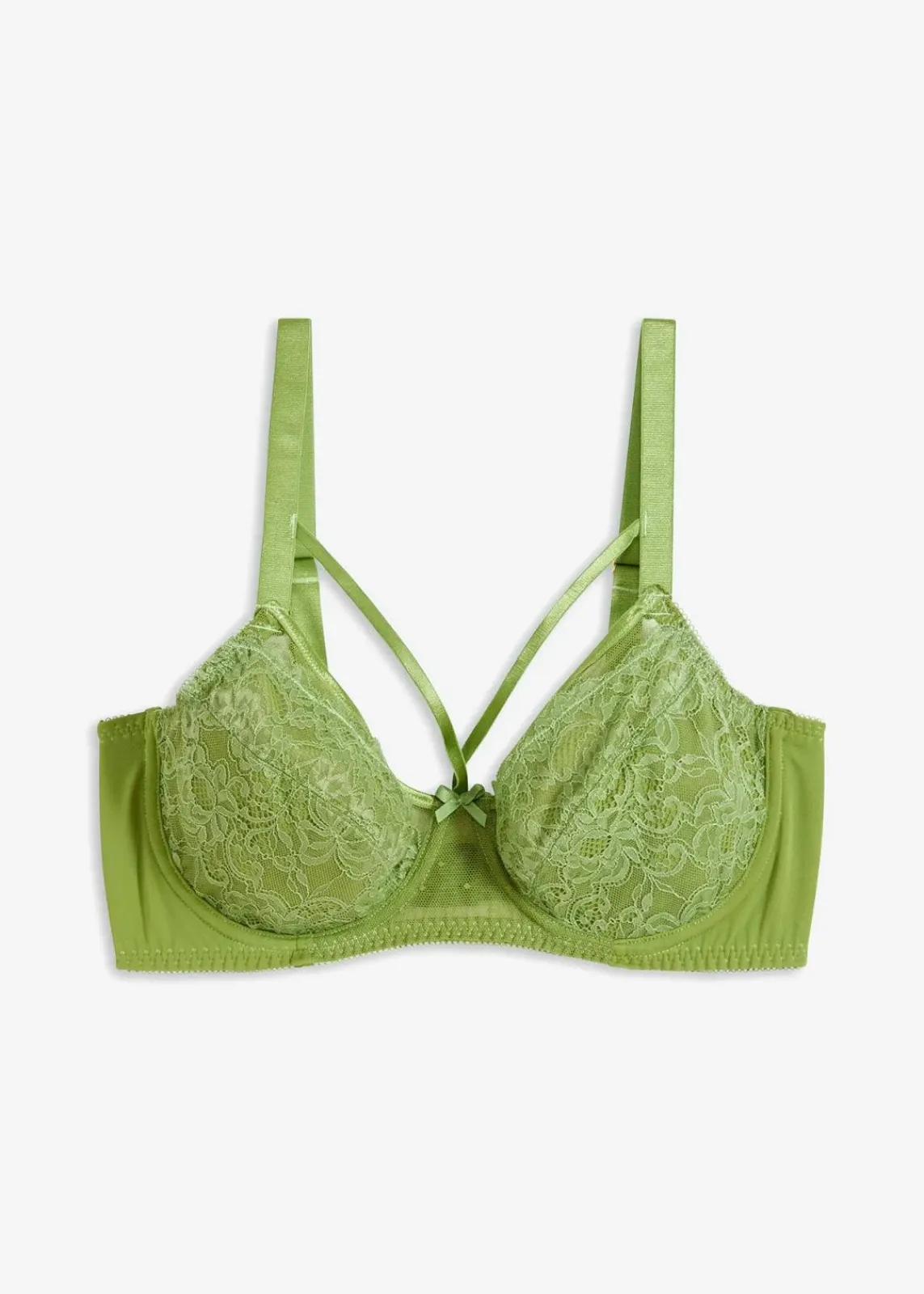 bonprix Wäsche·Dessous|Wäsche·Große Cups D-H^Minimizer-BH mit filigraner Spitze edelsteingrün