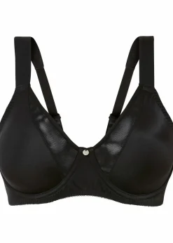 bonprix Große Cups D-H|Nachhaltigere Materialien^Minimizer-BH mit gepolsterten Trägern schwarz