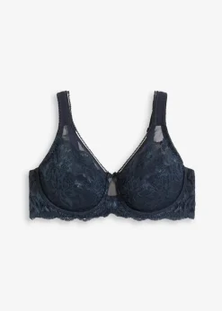 bonprix Große Cups D-H|Nachhaltigere Materialien^Minimizer-BH mit gepolsterten Trägern intensivblau