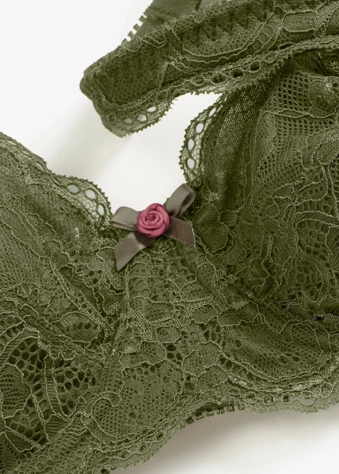 bonprix Wäsche·Dessous|Wäsche·Große Cups D-H^Minimizer-BH mit gepolsterten Trägern dunkelkhaki