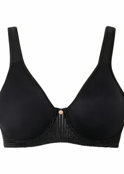 bonprix Wäsche·Große Cups D-H|Wäsche·Bhs^Minimizer-BH mit gepolsterten Trägern schwarz