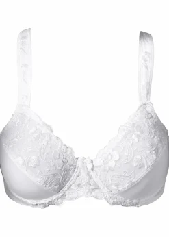 bonprix Große Cups D-H|Bhs^Minimizer-BH mit gepolsterten Trägern weiß