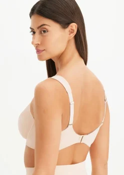 bonprix Große Cups D-H|Nachhaltigere Materialien^Minimizer-BH mit gepolsterten Trägern mattbeige
