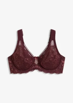 bonprix Wäsche·Dessous|Wäsche·Große Cups D-H^Minimizer-BH mit gepolsterten Trägern weinrot