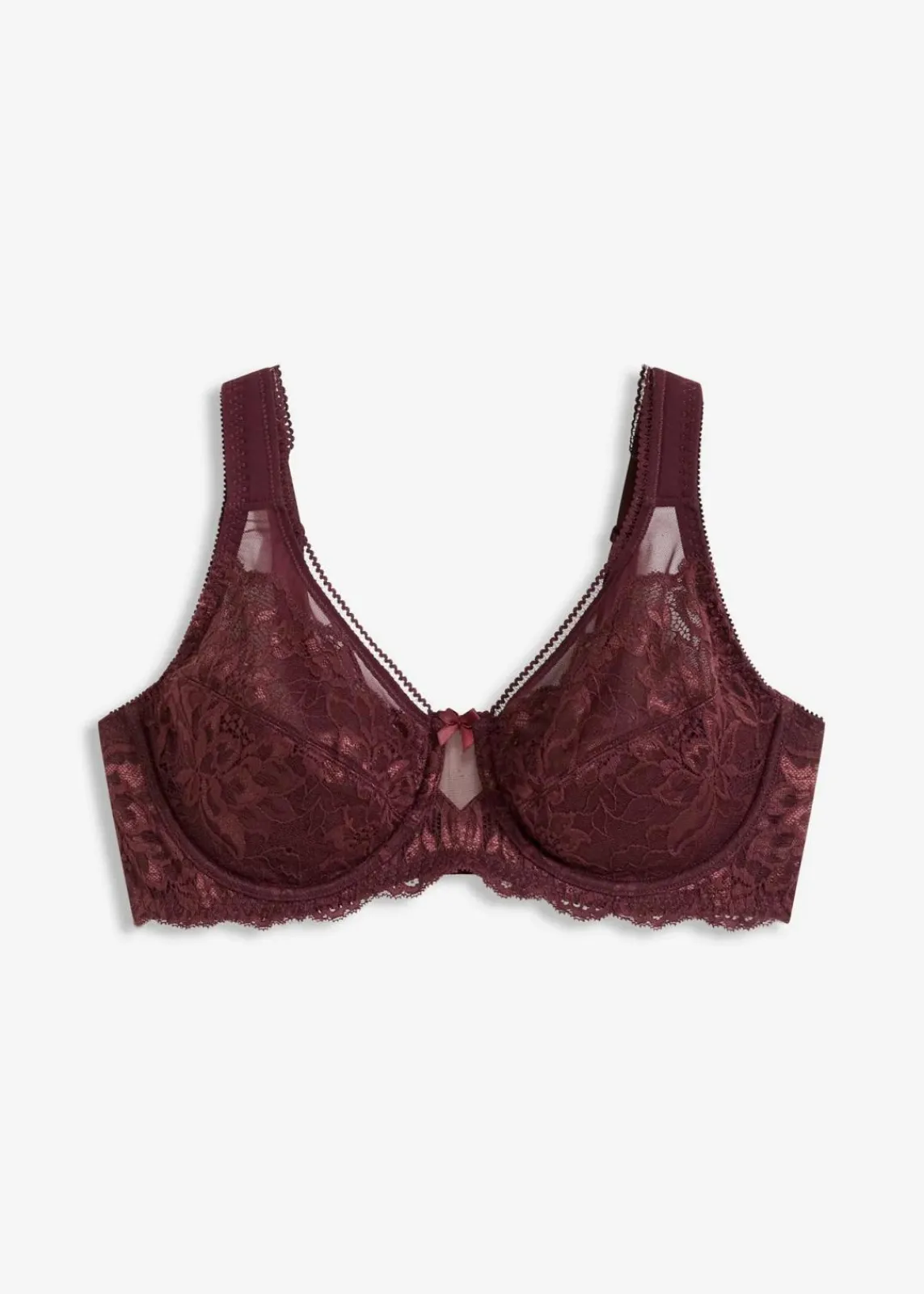 bonprix Wäsche·Dessous|Wäsche·Große Cups D-H^Minimizer-BH mit gepolsterten Trägern weinrot