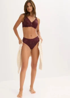 bonprix Wäsche·Dessous|Wäsche·Große Cups D-H^Minimizer-BH mit gepolsterten Trägern weinrot