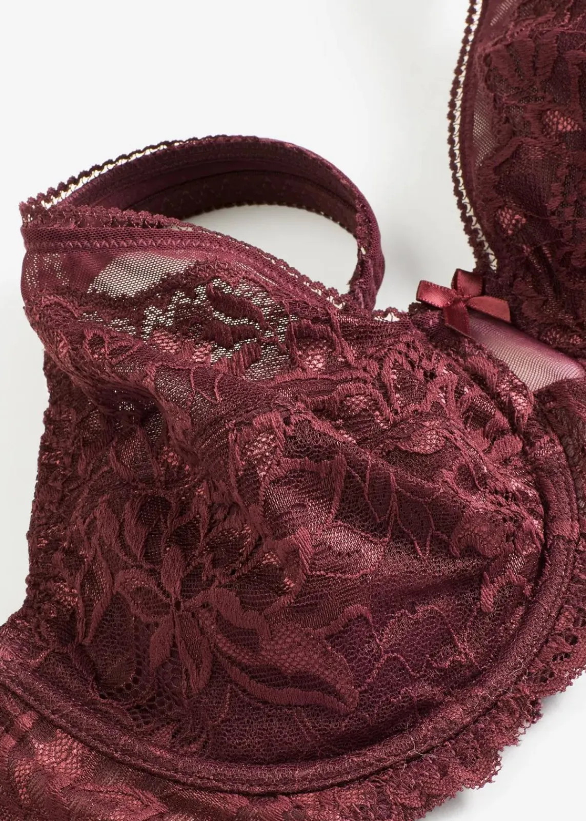 bonprix Wäsche·Dessous|Wäsche·Große Cups D-H^Minimizer-BH mit gepolsterten Trägern weinrot