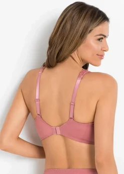 bonprix Große Cups D-H|Bhs^Minimizer-BH mit gepolsterten Trägern (2er Pack) hellmint+beerenrosé
