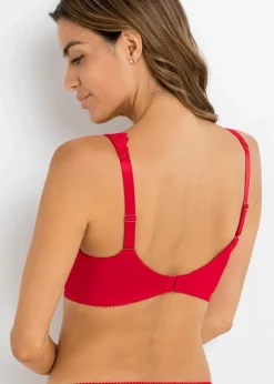 bonprix Große Cups D-H|Bhs^Minimizer-BH mit gepolsterten Trägern (2er Pack) erdbeere+grau meliert