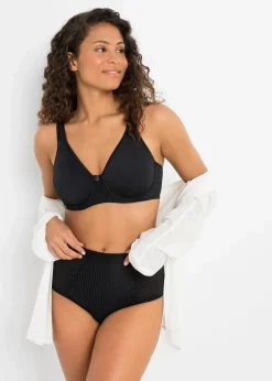 bonprix Große Cups D-H|Bhs^Minimizer-BH mit gepolsterten Trägern schwarz