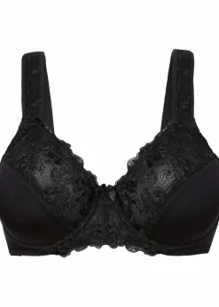bonprix Große Cups D-H|Bhs^Minimizer-BH mit gepolsterten Trägern schwarz