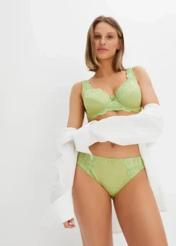 bonprix Große Cups D-H|Bhs^Minimizer-BH mit gepolsterten Trägern (2er Pack) birnengrün+zartgelb