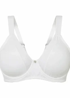 bonprix Große Cups D-H|Nachhaltigere Materialien^Minimizer-BH mit gepolsterten Trägern weiß